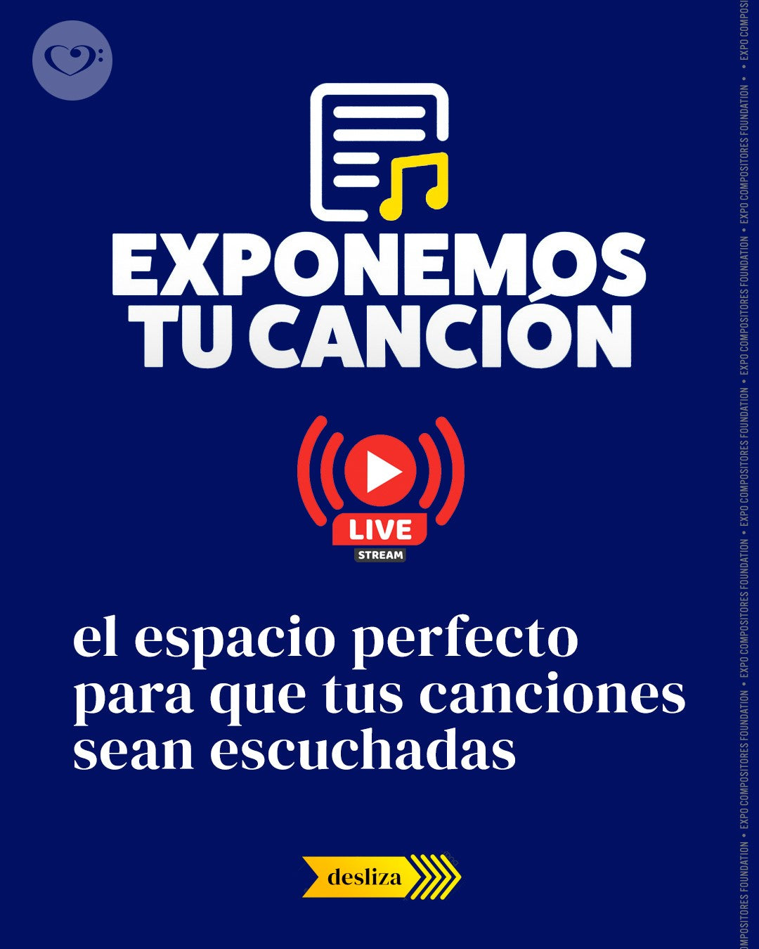 ¡Exponemos tu Canción se transmite todos los jueves a las 8 de la noche!