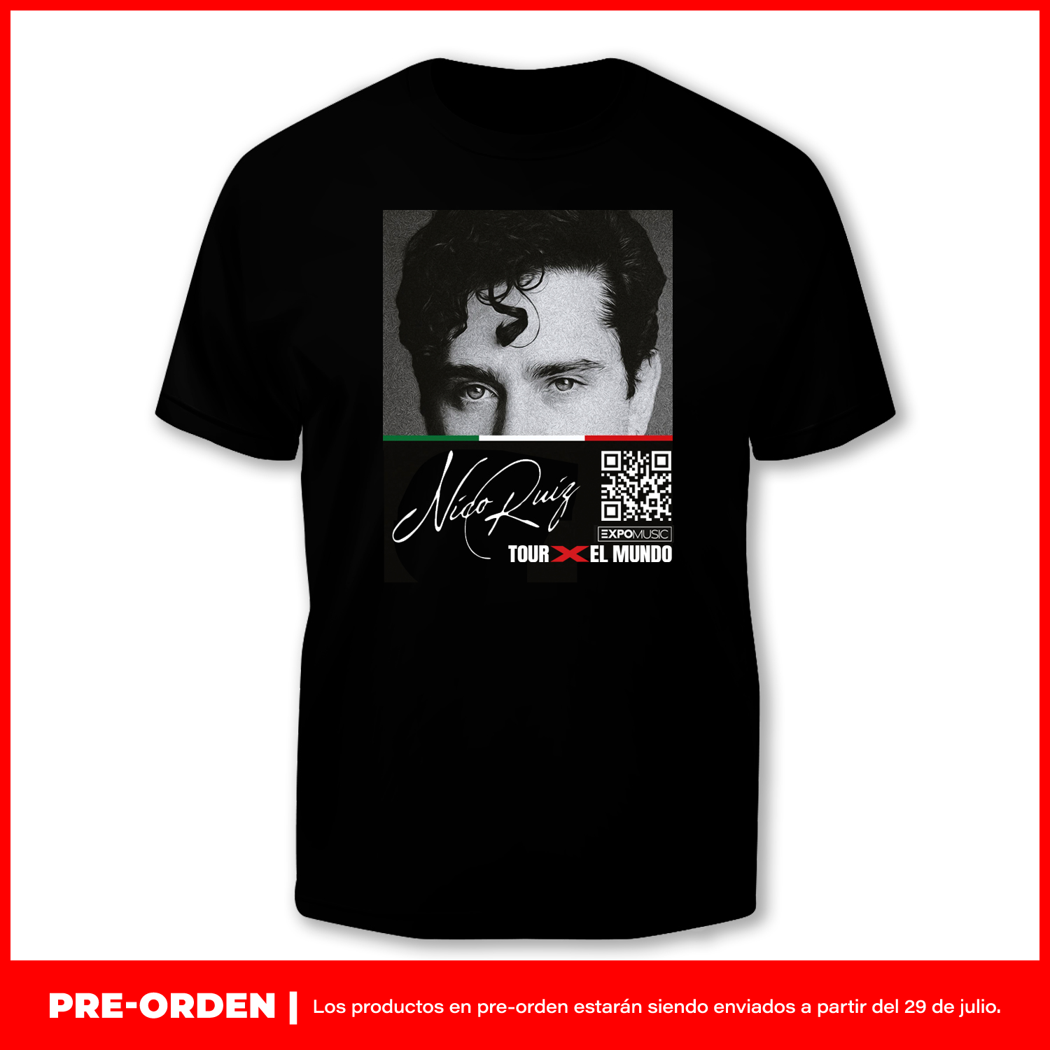 Camiseta Negra Oficial Nico Ruiz – Edición: TPEM No.2
