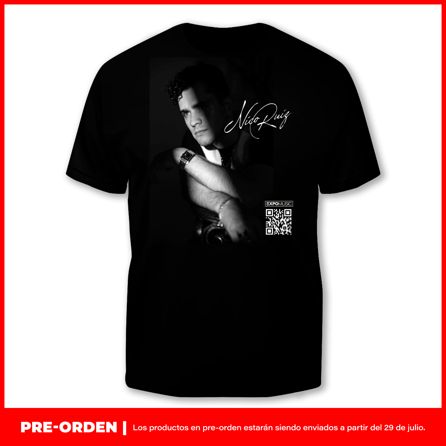 Camiseta Negra Oficial Nico Ruiz – Edición: TPEM No.3