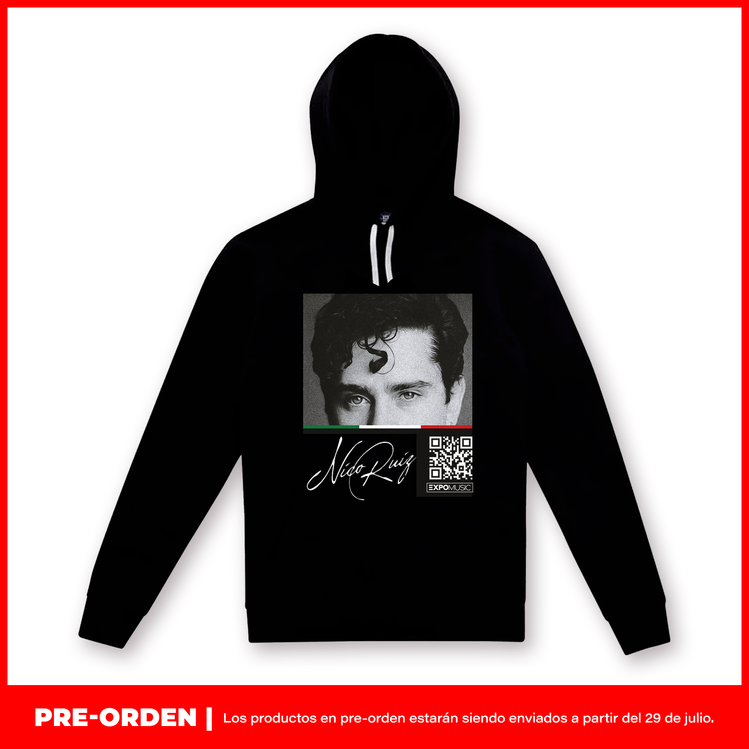 Hoodie Negra Oficial Nico Ruiz – Edición: TPEM No.1