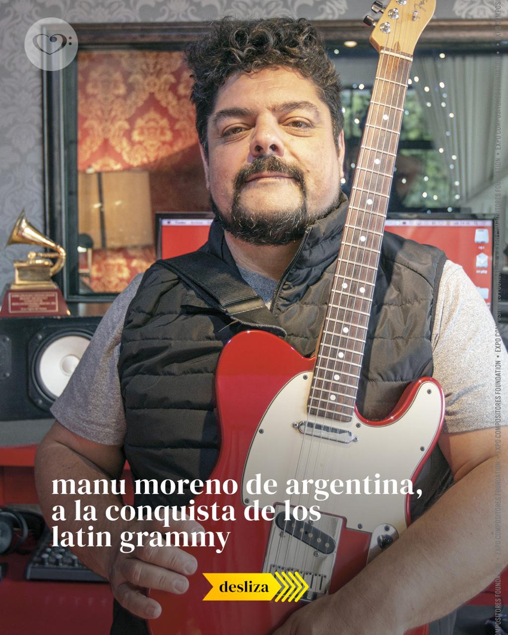 Manu Moreno de Argentina a la conquista de los Latin Grammy