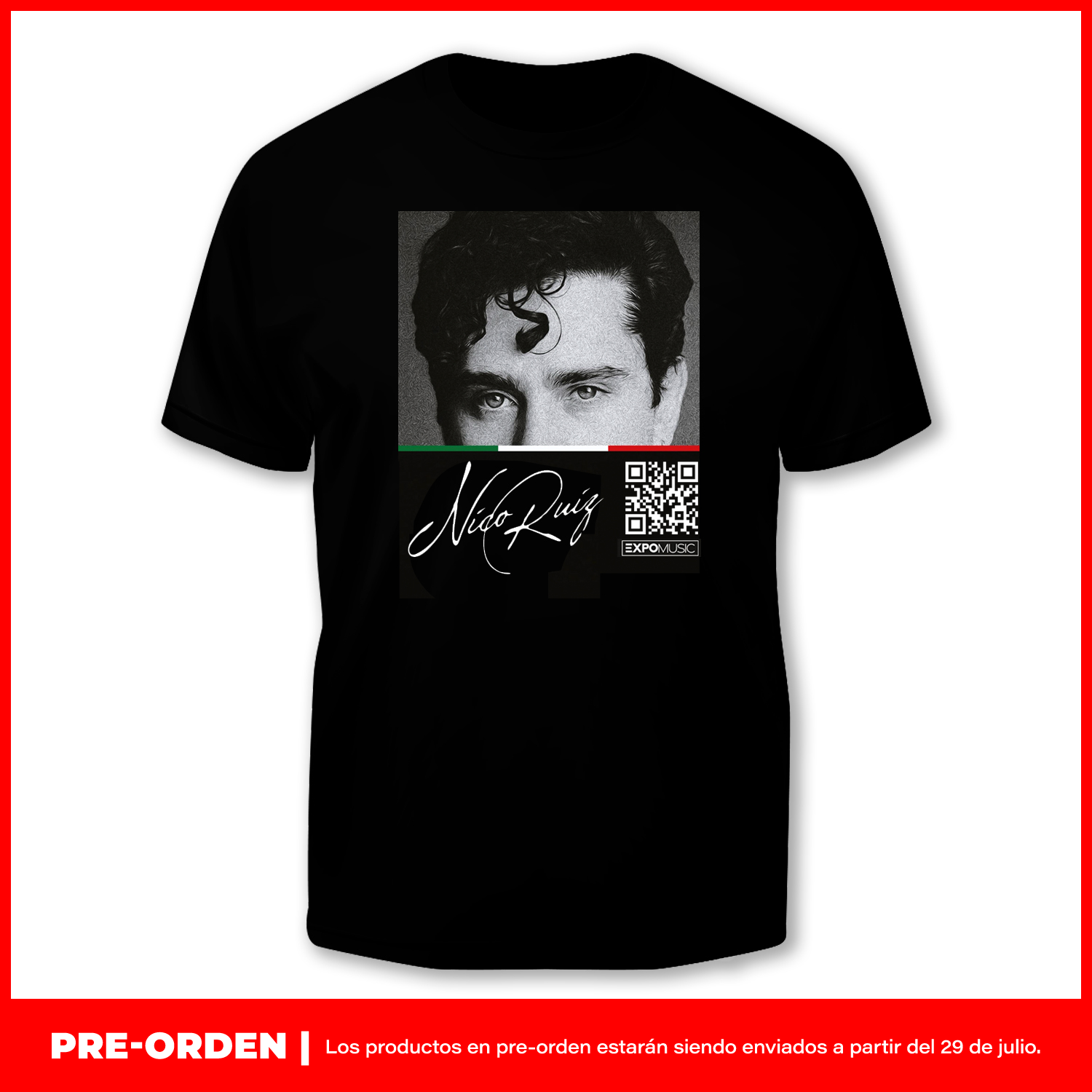 Camiseta Negra Oficial Nico Ruiz – Edición: TPEM No.1