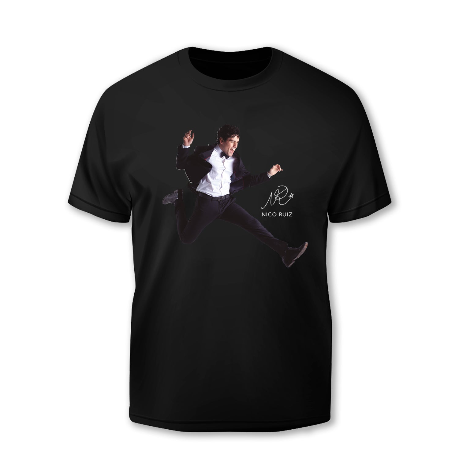 Camiseta Negra Oficial de Nico Ruiz – Edición Foto 1 Exclusiva